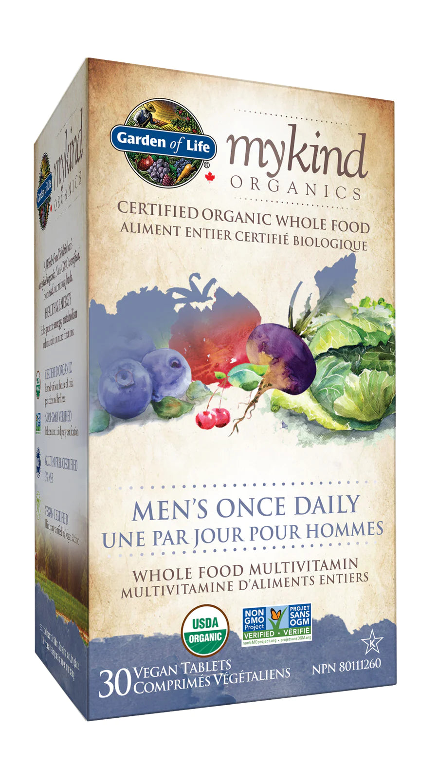 MyKind organics Une par jour pour Hommes 30comprimés