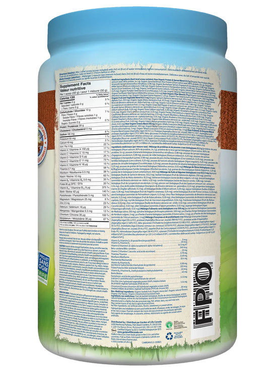 Boisson fouetté Tout-en-un biologique cru saveur chai épicé 907g