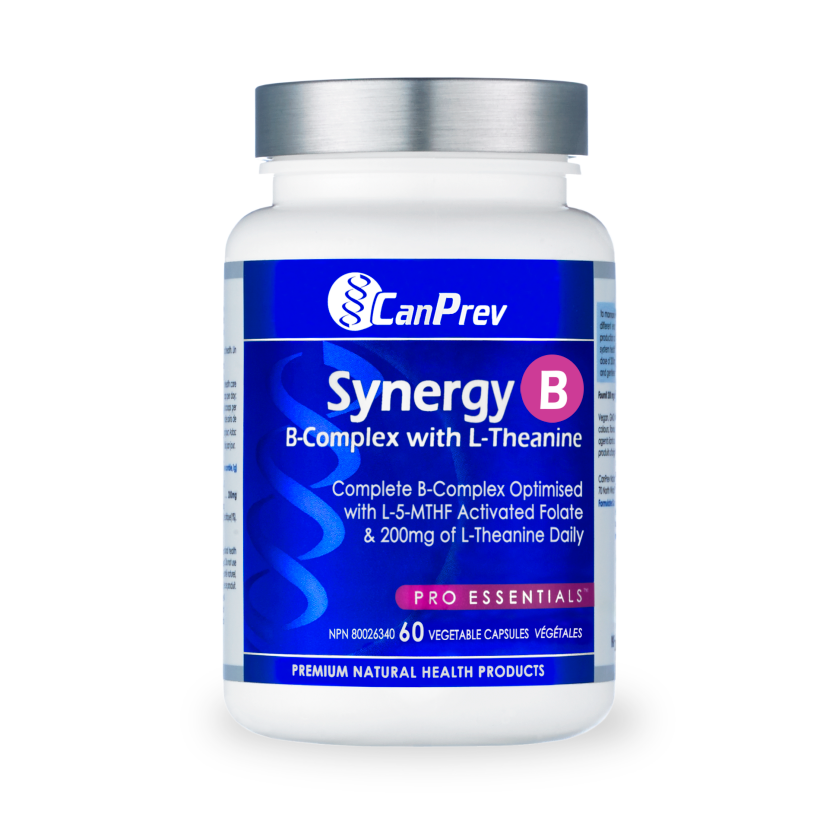 Synergy B complexe B avec L-Théanine 60capsules