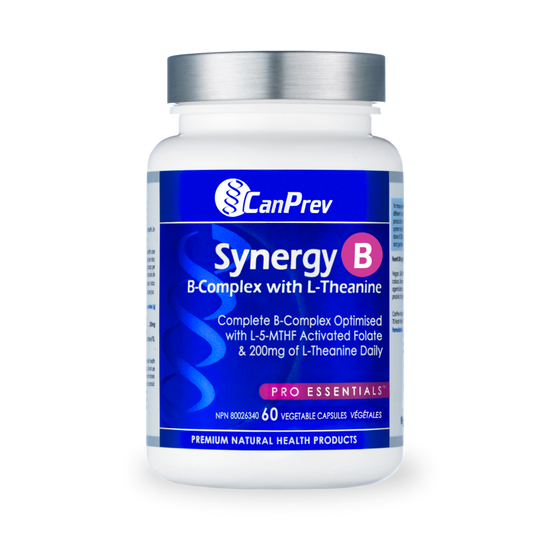 Synergy B complexe B avec L-Théanine 60capsules