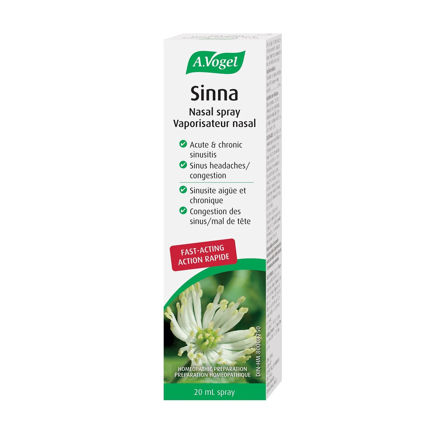 Vaporisateur nasal sinna 20mL