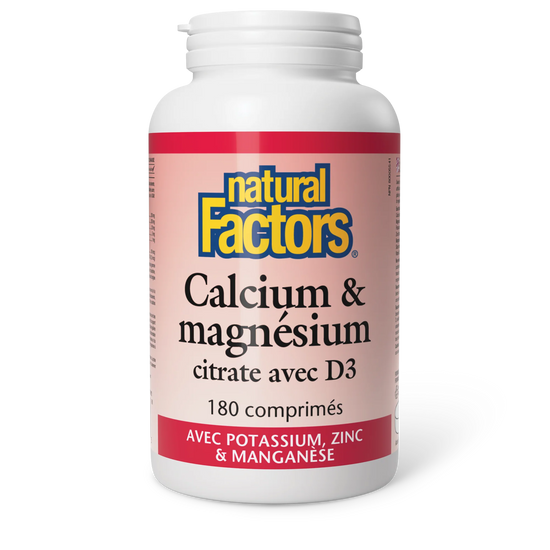 Calcium & magnésium citrate avec D3