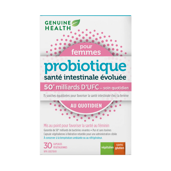 Probiotiques santé intestinale évoluée pour femmes 50 milliards 30 capsules