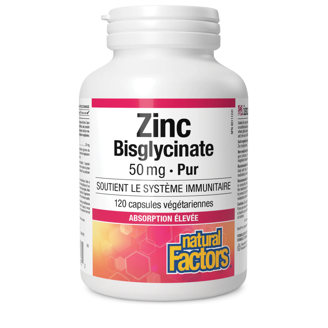 Zinc bisglycinate 50mg 120 capsules