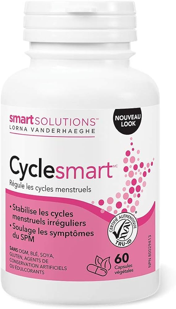 Cyclesmart régule les cycles menstruels 60capsules