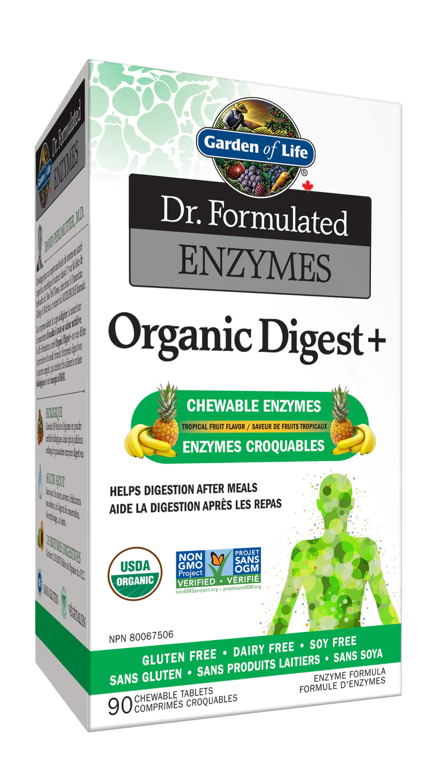 Enzymes croquables Organic Digest+ 90comprimés