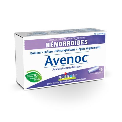 Avenoc pour hémorroïdes 10 suppositoires