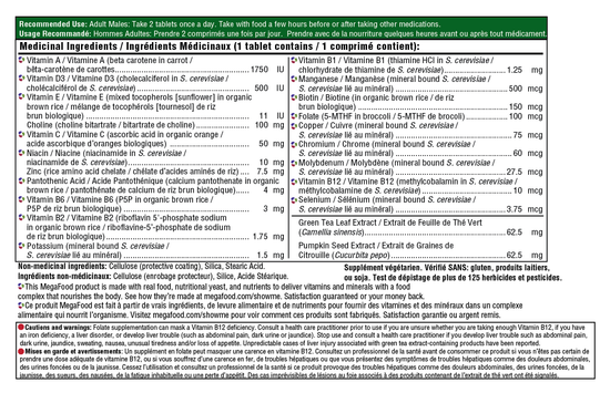 Multi pour Hommes 55+ 60comprimés