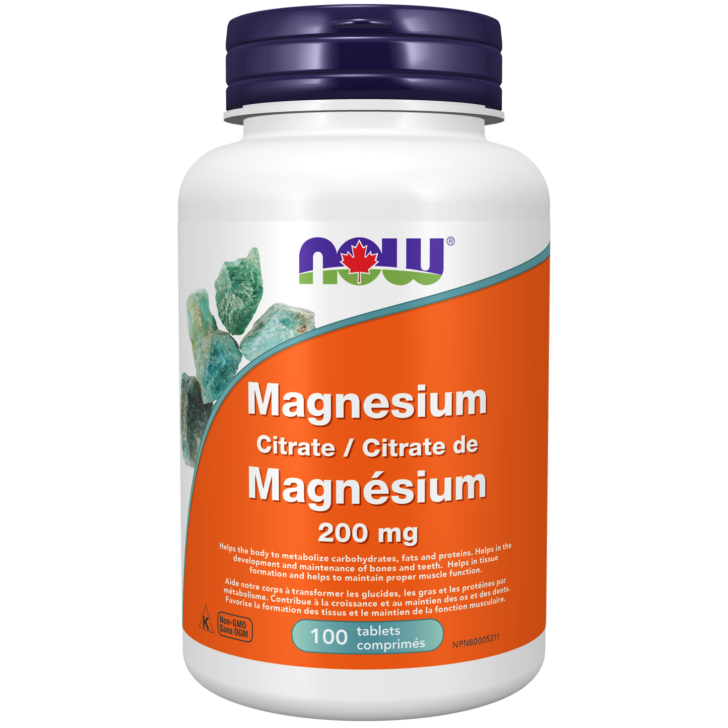 Citrate de magnésium 200mg 100comprimés