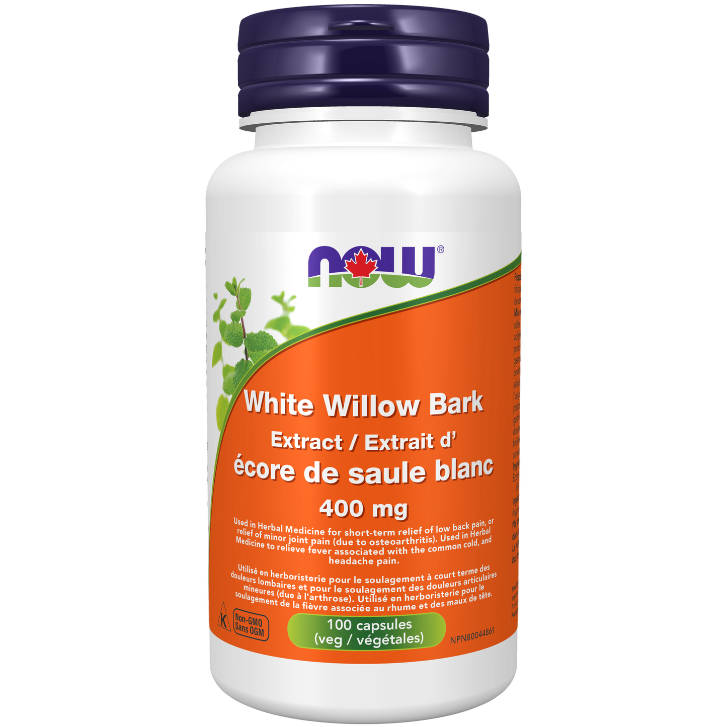 Écorce de saule blanc 400mg 100capsules