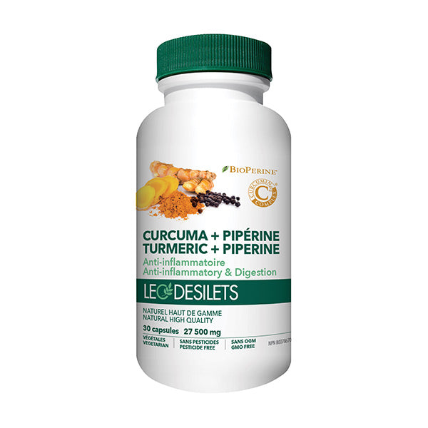 Curcuma + pipérine 30 capsules
