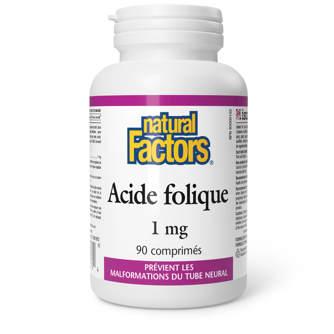 Acide folique 1mg 90 comprimés