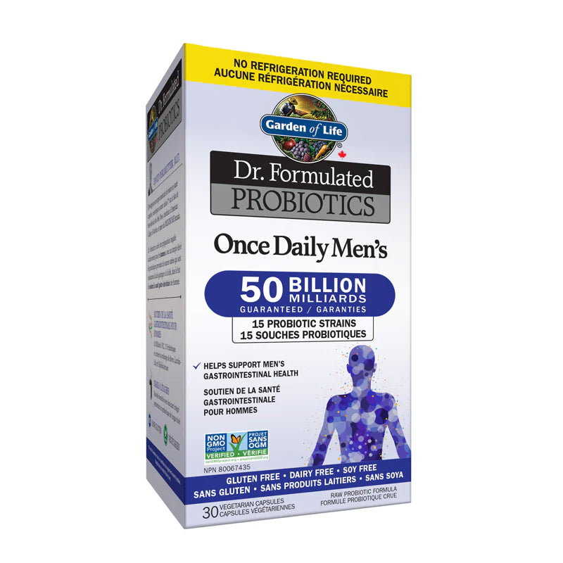 Probiotique Une par jour pour Hommes 50milliards 15souches 30capsules