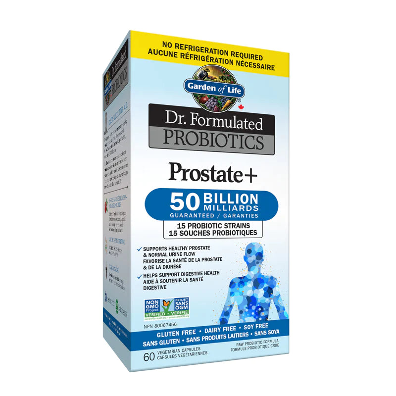 Probiotiques Prostate+ 50milliards 15souches 60capsules