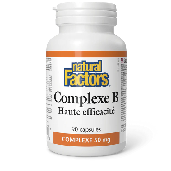 Complexe B Haute efficacité 90 capsules 50mg