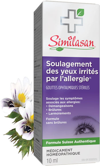 Soulagement des yeux irrités par l'allergie 10ml