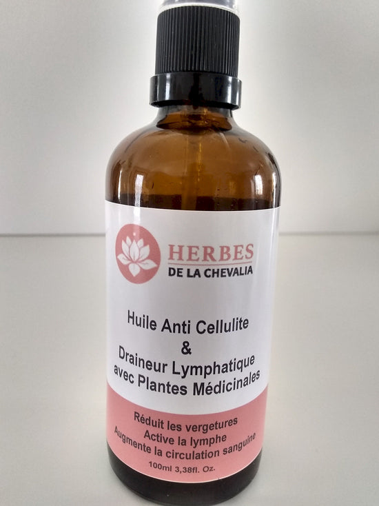 Huile Anti-Cellulite et Draineur Lymphatique 100ml