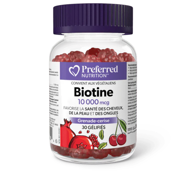 Biotine 10000mcg 30gélifiés