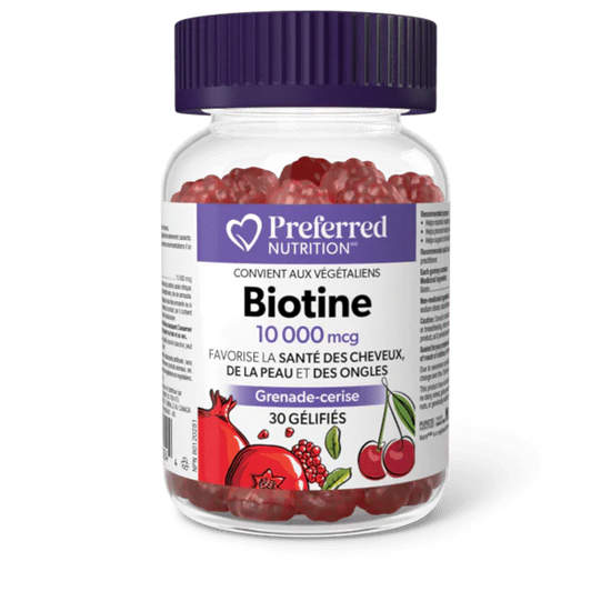 Biotine 10000mcg 30gélifiés