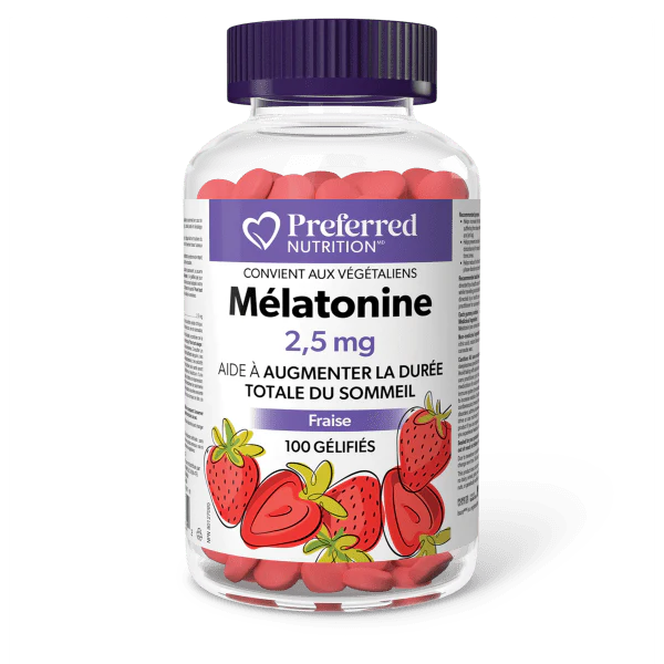 Mélatonine 2.5mg 60gélifiés