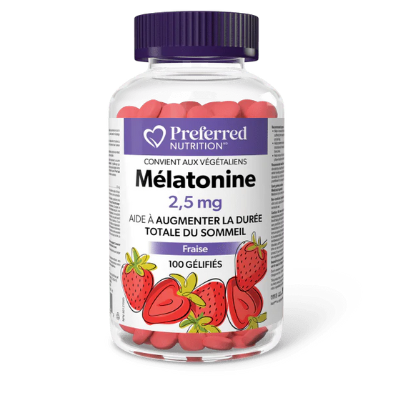 Mélatonine 2.5mg 60gélifiés