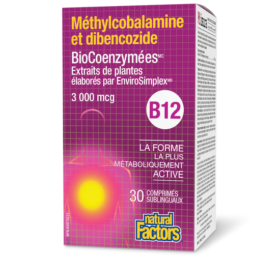 BioCoenzymées Méthylcobalamine et dibencozide • B12 3 000 mcg