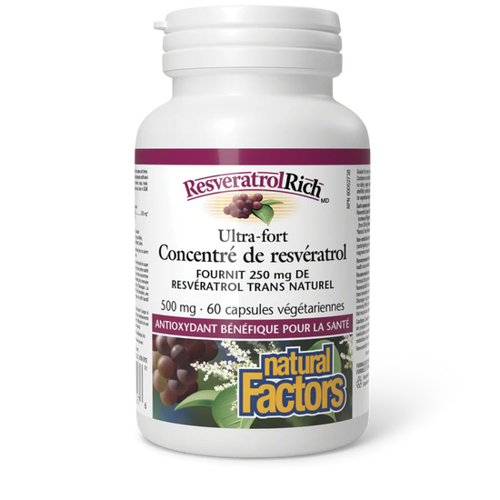 Resvératrol concentré 500mg 60capsules