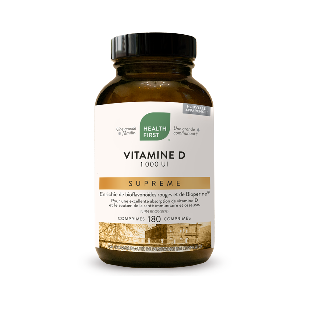 Vitamine D3 suprême  1000UI 180comprimés