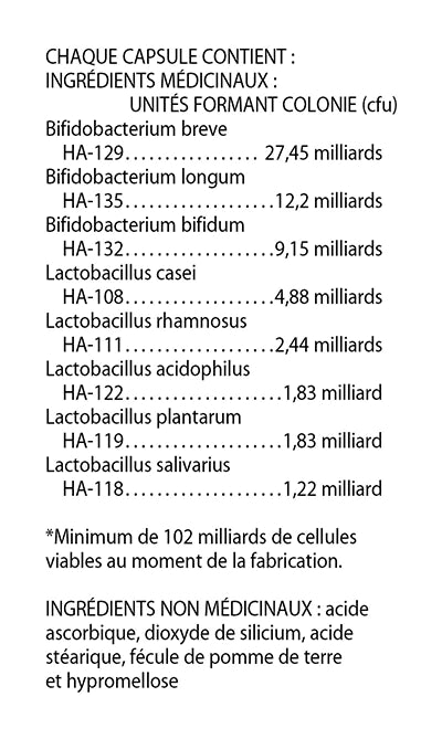 Probiotique Flora Super Bifido 102milliards