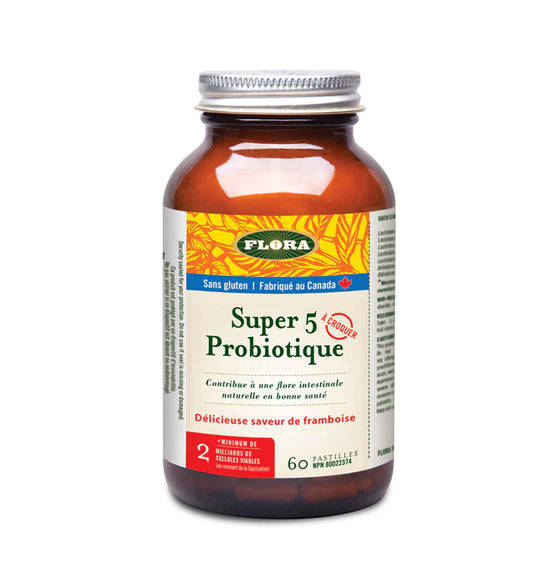 Probiotique Flora Super 5 à croquer 2 milliards