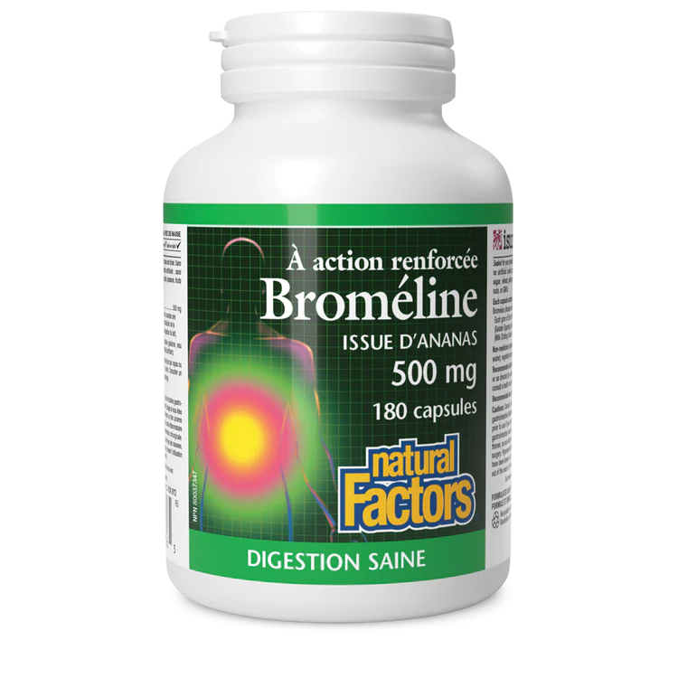 Broméline à action renforcée 500 mg, issue d’ananas