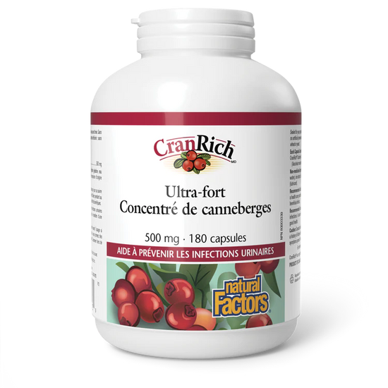 Concentré de canneberges 500mg 180 capsules