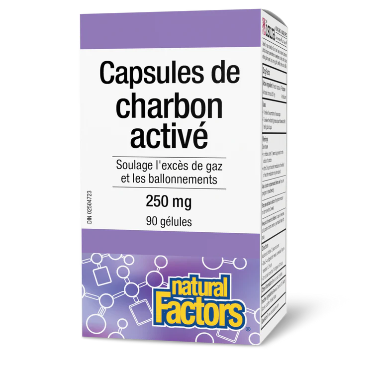 Charbon Activé 250mg 90 gélules