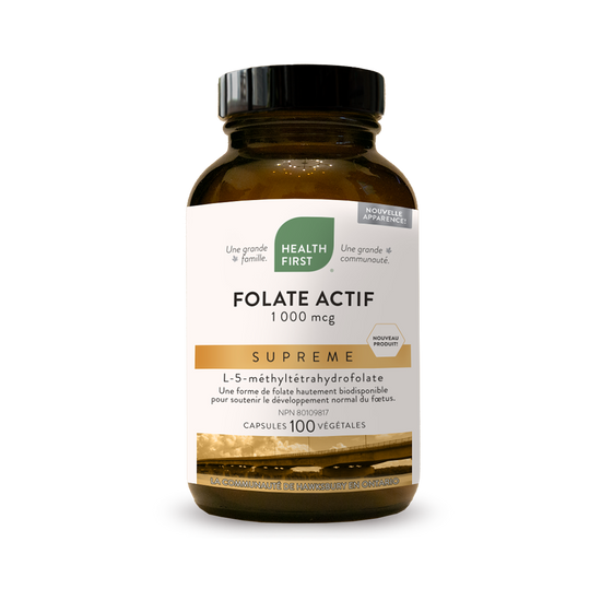 Folate actif 1000 mcg 100 caps